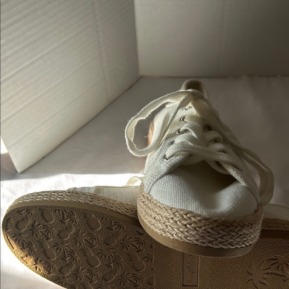 Tommy Bahama White Canvas Espadrilles - Picture 7 of 7